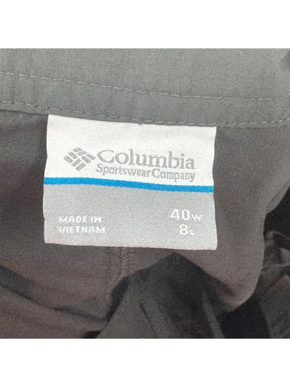Columbia PFG Mens Omni-Shade Grey Nylon Cargo Shorts Size 40